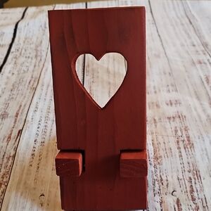 SOLID RECLAIMED WOOD PHONE/IPAD HOLDER VALENTINE THEMED